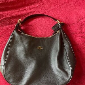 Coach Black Leather Women's Bag